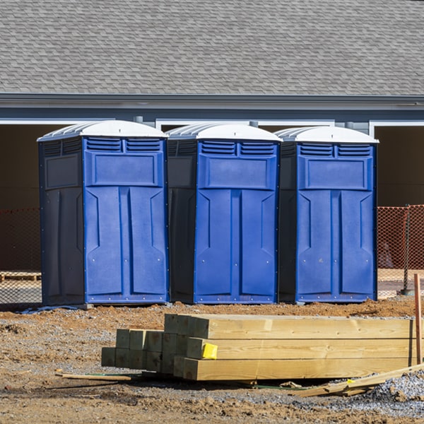 how can i report damages or issues with the portable restrooms during my rental period in Pinetown North Carolina